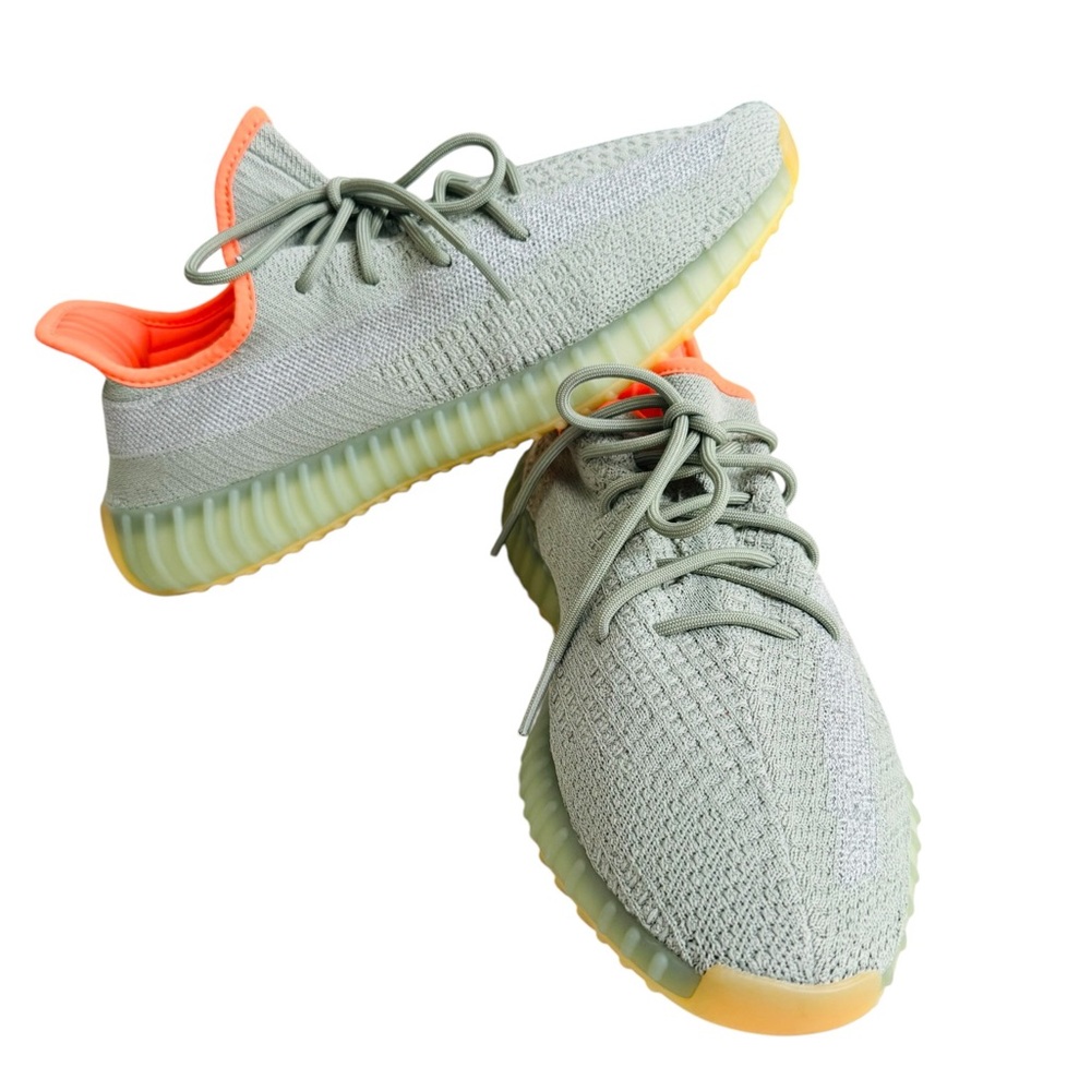 Adidas Yeezy Boost 350 V2 Desert Sage FW5191 Men’s Size 12 Green Orange Sneakers